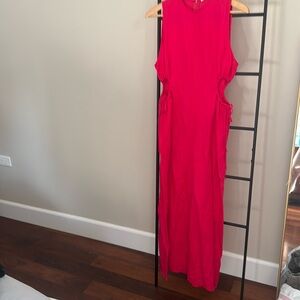 Zara linen maxi dress